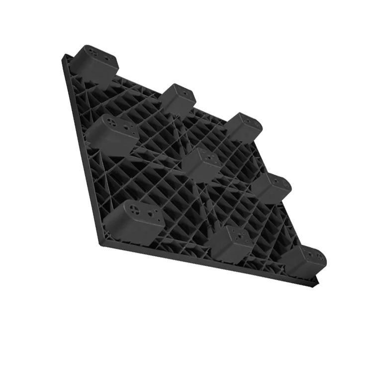 1200 x 800 Recyclable PP  Nestable  Black Warehouse  Pallet