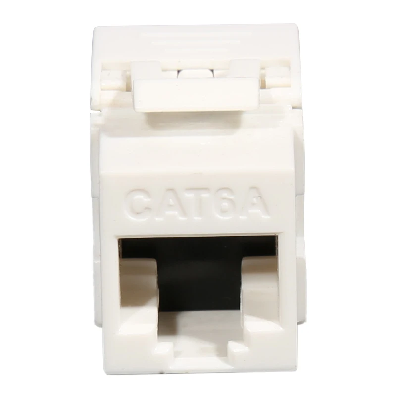 Toolless Module Cat6A UTP Keystone Jack 180 Degree UTP Keystone Jack Rj45 Network Module