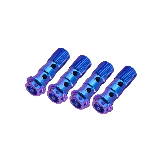 M10 Nipple titanium bolts titanium Banjo Bolt Bleed Screw for Motorcycle Brake Caliper