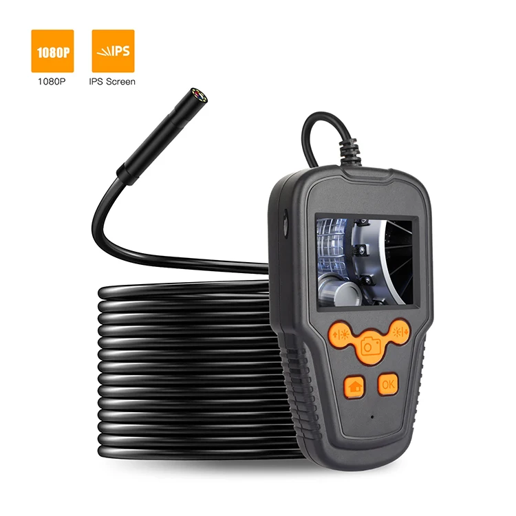 2,4 дюймовый монитор HD 5,5 мм объектив 5 м провод портативная камера-эндоскоп для осмотра канализационной трубы автомобиля