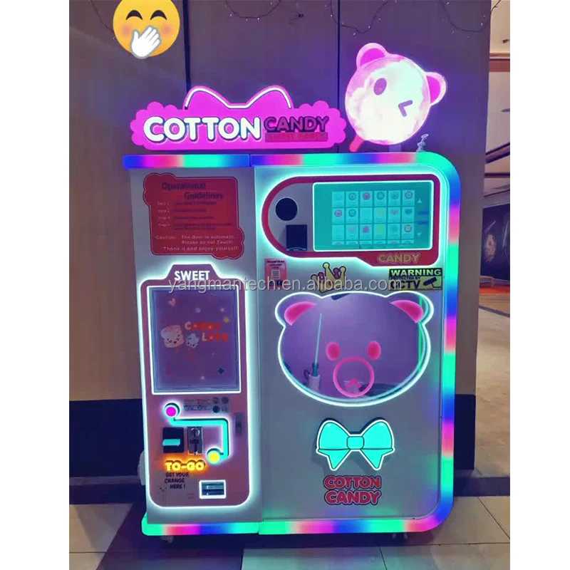 Best Smart Commercial Electric  Commercial Automatic Robot Cotton Candy Vending Robot Machine In China