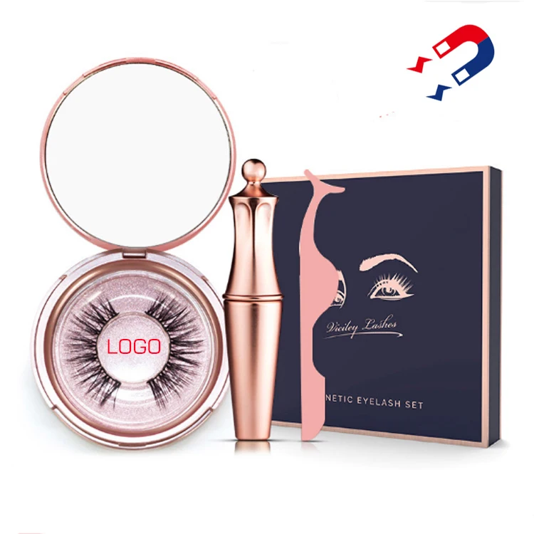 
Hot Sale High Quality Synthetic pesta as magneticas magnetic eye lashess 5 Magnet Eyelash Magnetic Liquid Eyeliner 