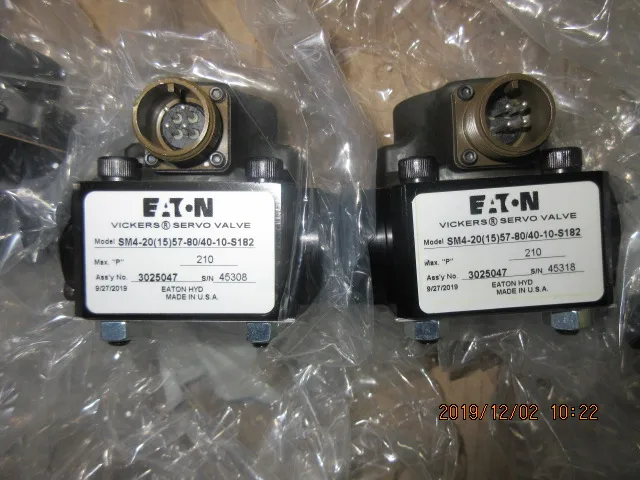 Eaton Vickers SM4-20(15)57-80/40-10-S182 hydraulic proportional servo valves