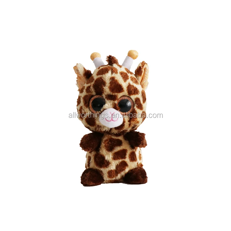 Hot selling fashion free sample 15cm big eyes plush stock deer plush toy