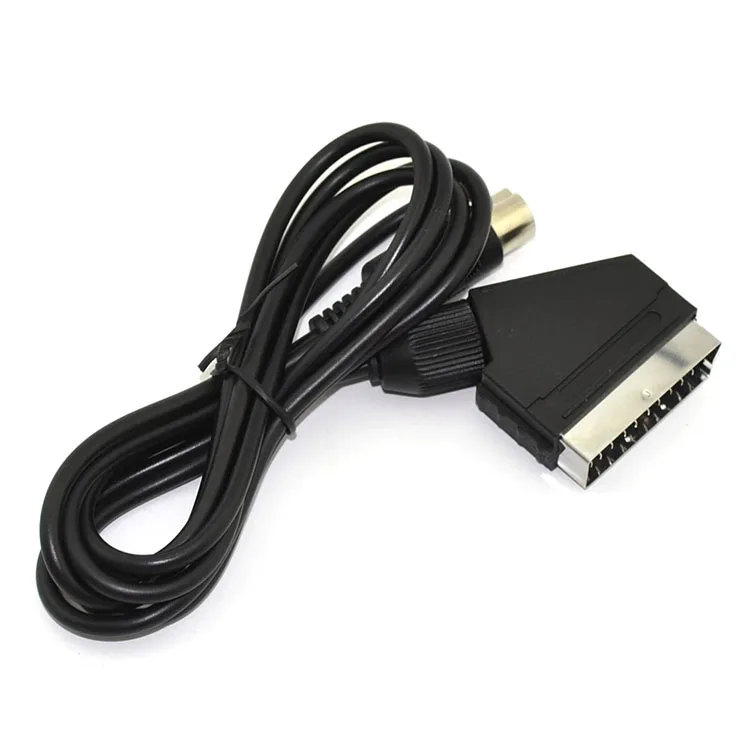 1,8 м сменный V-pin Scart линейный провод шнур RGB AV Scart кабель для Sega Megadrive Genesis Master System 1