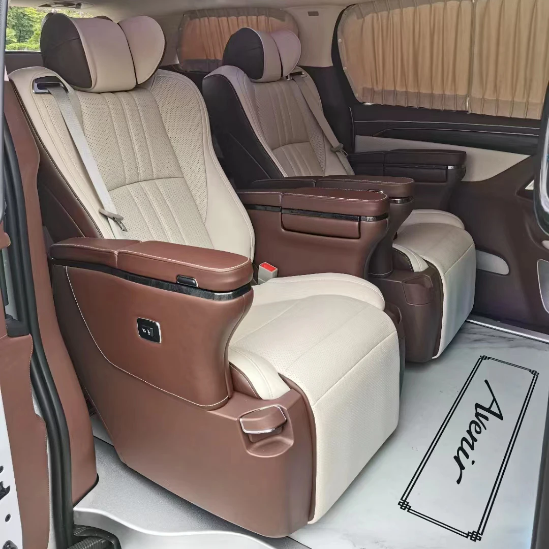 ST-AEF Interior Modified electric vip luxury car seat with massage ventilated for Mercedes Vito GL8 MPV Camping Car MPV