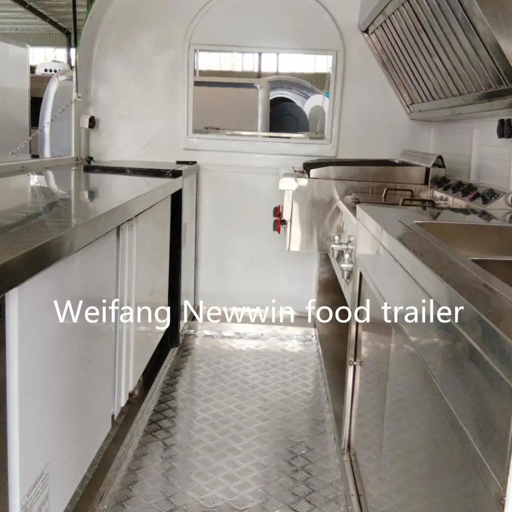 Новый дизайн мобильный киоск Weifang Newwin на колесах прицеп для уличной еды передвижная тележка грузовик
