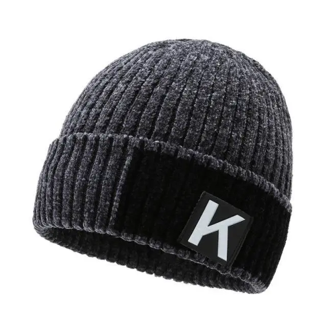 New Winter Cold Cotton Outdoor Ear Protection Fashion Chenille Warm Beanies Knitted Hat For Women And Men