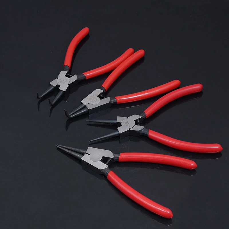 Snap Ring Pliers Set,Circlip Pliers Kit, Straight/Bent Jaw,Internal/External Heavy Duty C Clip Pliers for Ring Remover Retaining