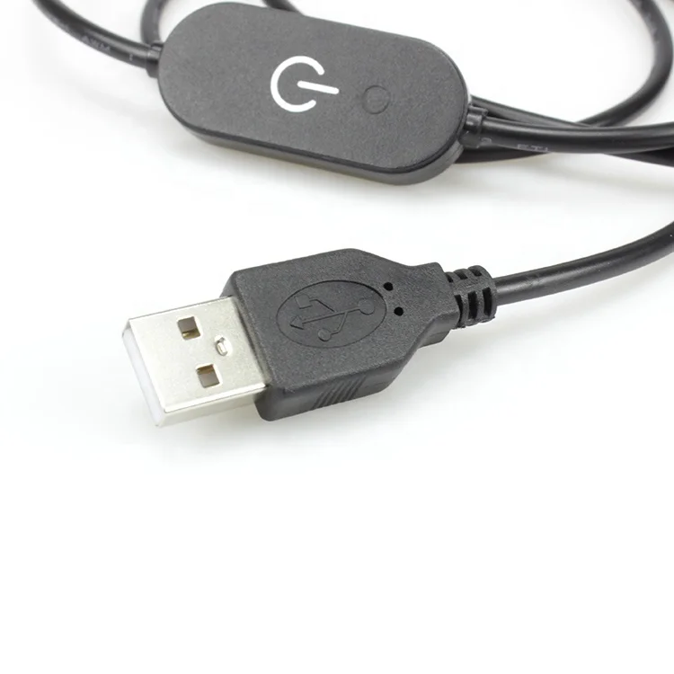 2A Dimming Switch Wire USB Touch Dimmer Cable for LED Light Dimmer Power Cord ON/OFF Switch