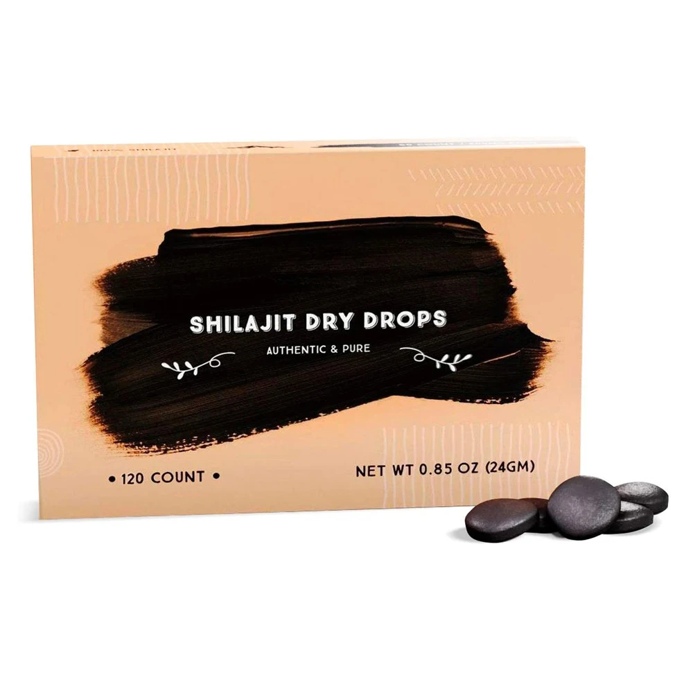Pure Himalayan Shilajit Dry Drops - shilajit resin extract, Rich in Naturall Fulvic Acid, 100% Pure, Trace Minerals Complex