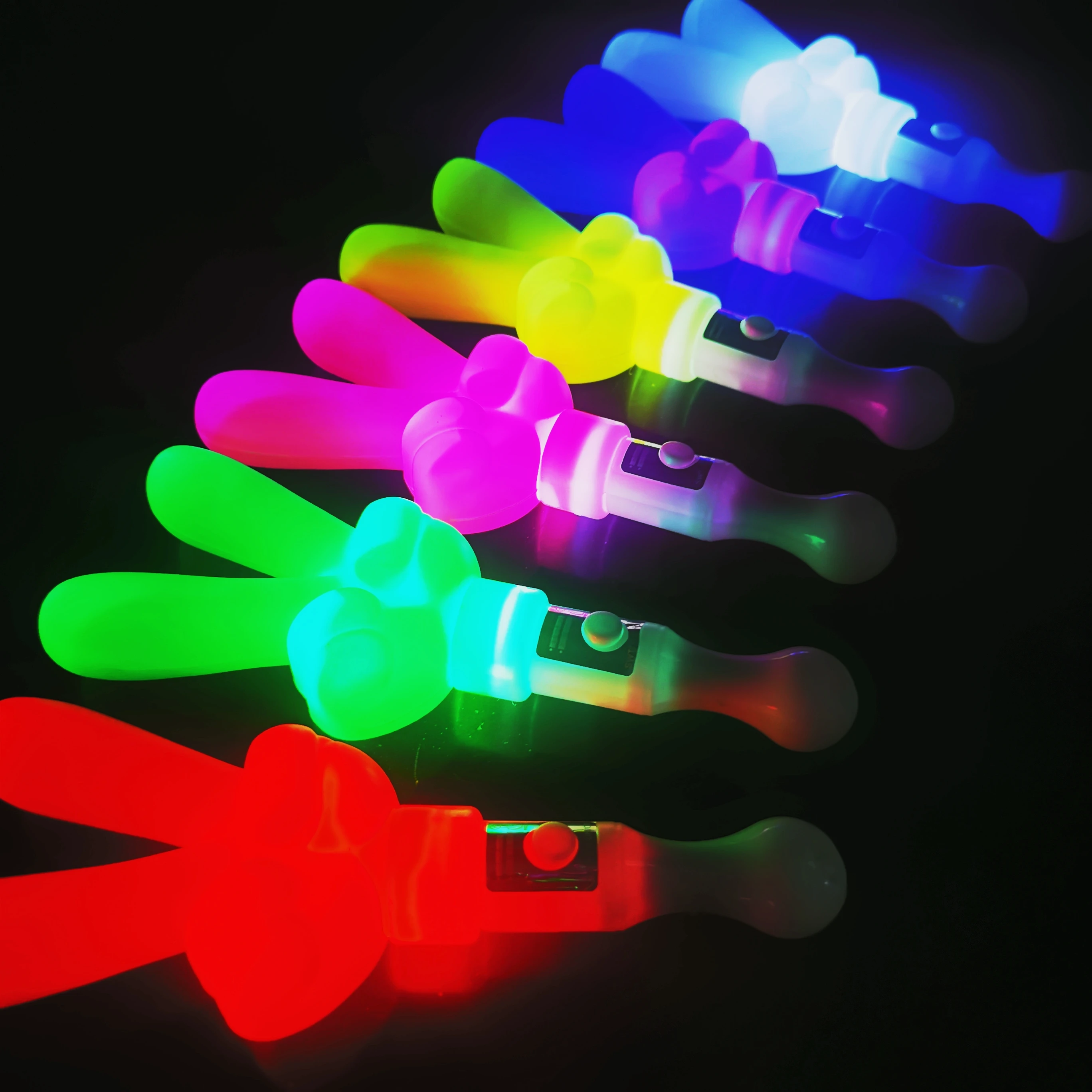LED Victory Glow Sticks 3 Mode Party Flashing Light LED Light Stick Bright Flashing Light Sticks For Festival