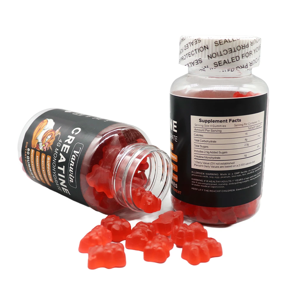Private Label Halal Wholesale Sports Optimum Nutrition Micronized Creatine Monohydrate Gummies Pre Workout Sports Supplement
