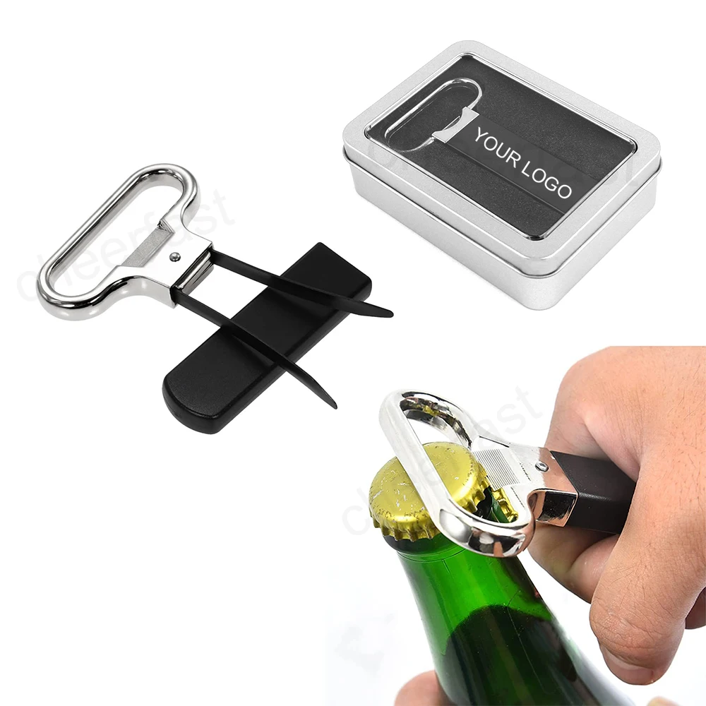 Fashional Design Tin Box Two Prong Ah So Wine Opener Cork Puller Ah So Wine Opener Red Wine Champagne Kitchen Bar Corkscrew