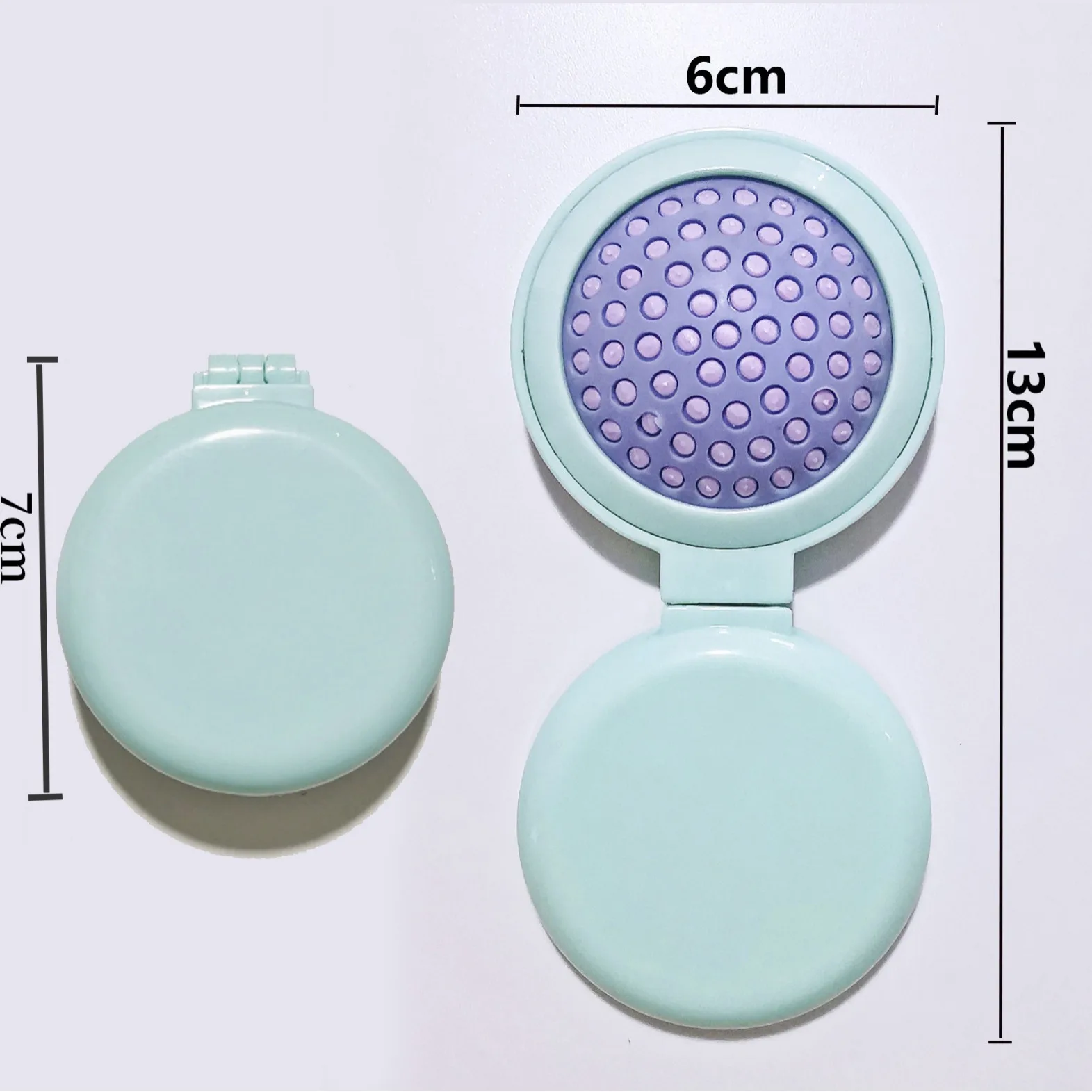 Folding Comb Portable Plastic Airbag Custom LOGO Hair Brush Cute Pocket Pop-Up Travel Detangl Hair Brush