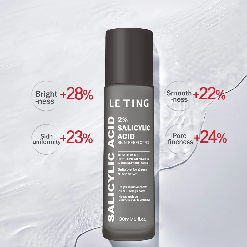 Private Label 2% Salicylic Acid And Points For Beauty Moisturizing Gentle Exfoliation Face Serum Face Toner