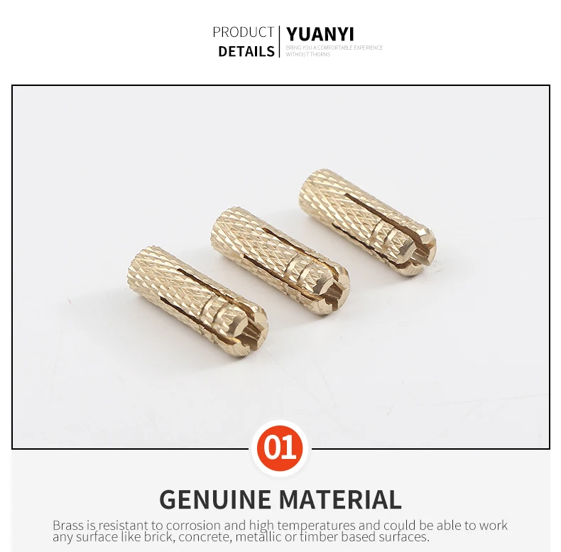 high quality brass knurled drop in anchor bolt low price Drop In Expansion Anchor good use Lipped Drop in Anchor