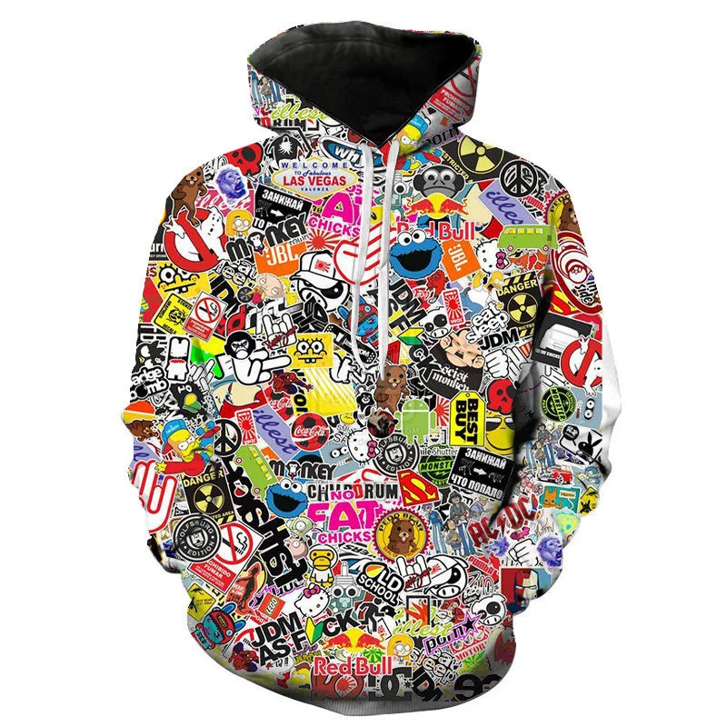 Factory Custom 3D Printed Hoodies Comic Cartoon Casual Men Women Sweatshirts Fashion Pullover Boy Hoodies Streetwear