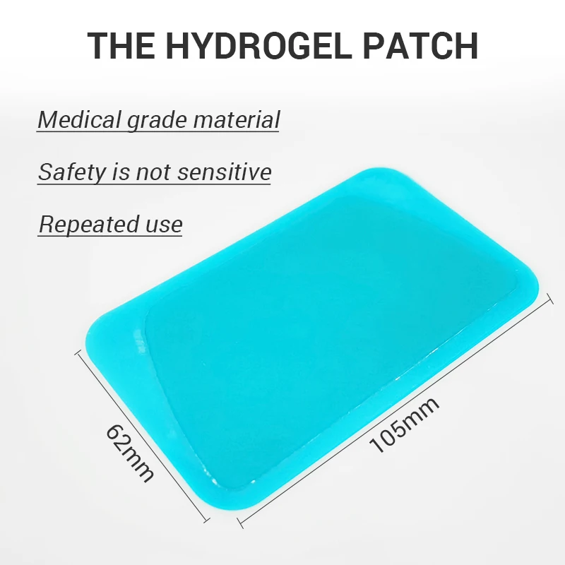 SKYFOREVER High Conductivity 62*105mm Tens Hydrogel Patch Microcurrent Conduction gel Pad for medium frequency therapy equipment