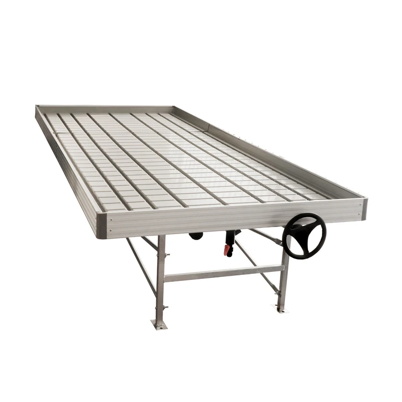 High quality rolling bench flood tray ebb and flow table for propagating seedling