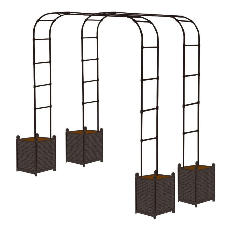 Outdoor Easy Plastic Garden Flower Climbing Vines Arch Arbor for Climbing Plants