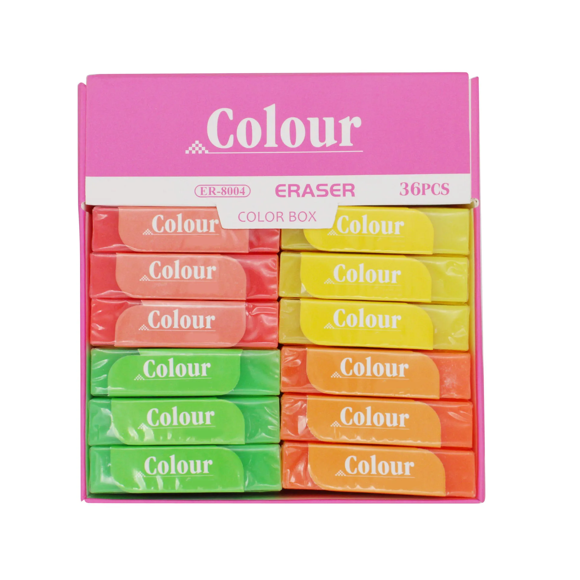 Hot Sale Customized Cute Square TPR Eraser Colourful School Office Pencil Rubber Promotional Stationery