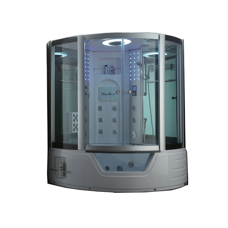 Mini couple surfing spa bathtub enclosed sauna shower unit
