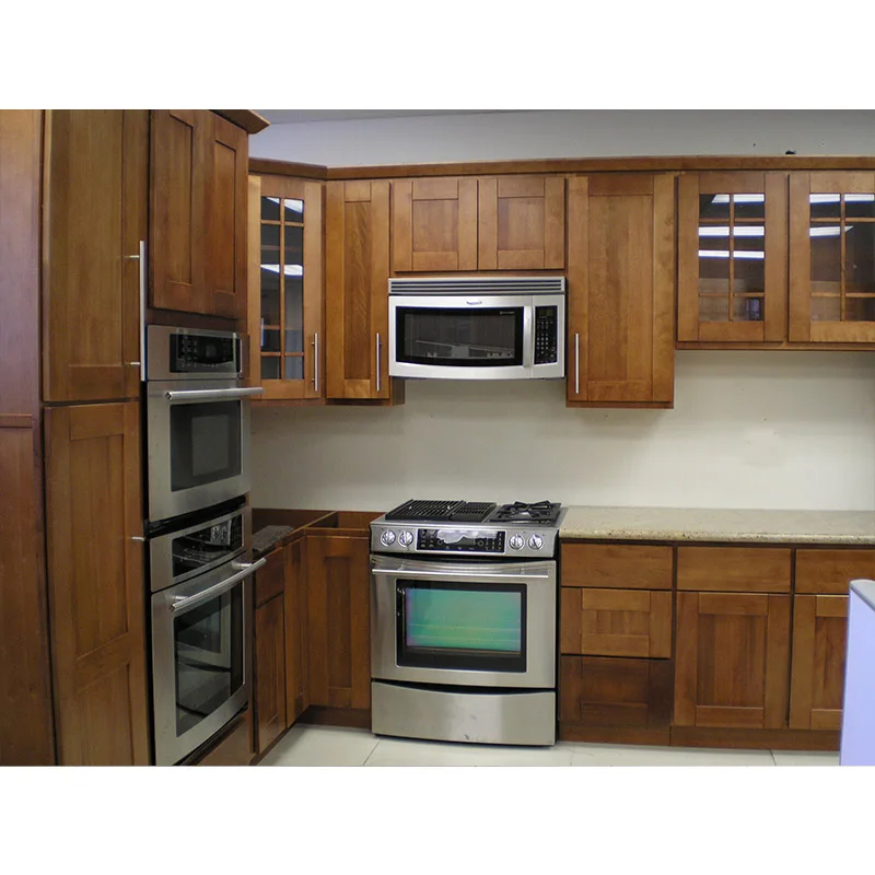 China factory manufacture cherry wood door modern kitchen cabinet and laminate cabinet