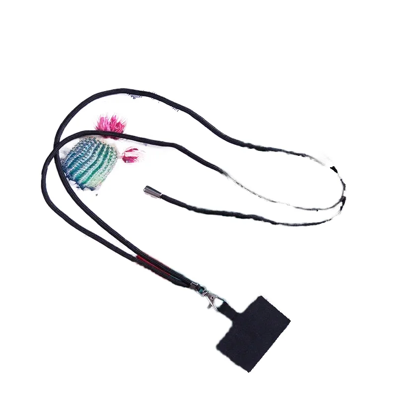 New Anti Loss Crossbody Neck LanyardUniversal Chain Hole-less Lanyard Adjustable Gasket Mobile Phone Badge Lanyard with logo