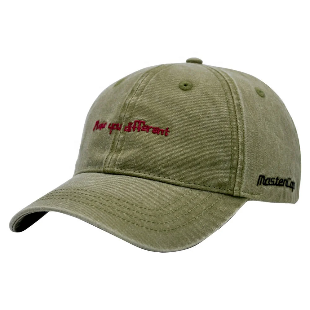 Customized Gorras Men Women 100% Cotton  Casual Dad Cap Flat Embroidery Logo