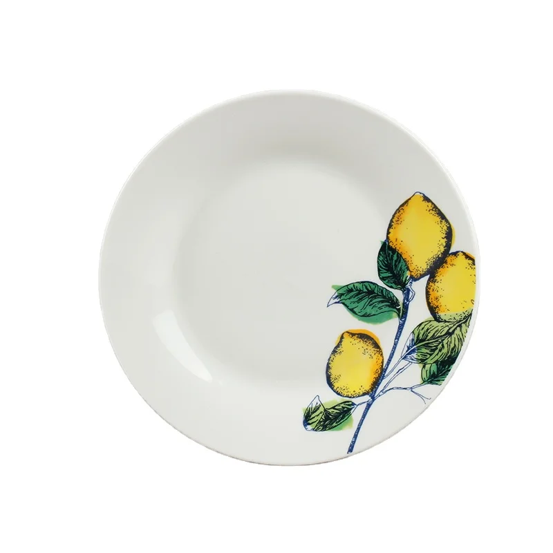 Заводская поставка, китайская керамическая посуда, фарфоровые обеденные тарелки, белые тонкие керамические тарелки для дома на заказ