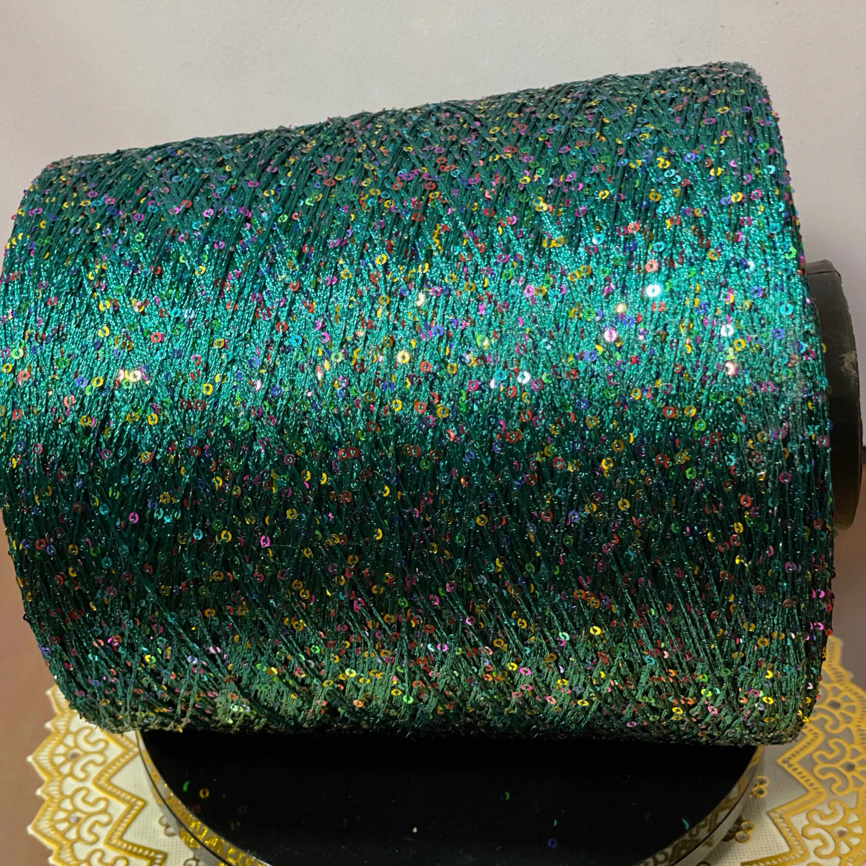 High Tenacity MS Metallic Polyester Fancy Colorful Yarn With Different Colors For Threads Embroidery Knitting Yarn Metallic Film