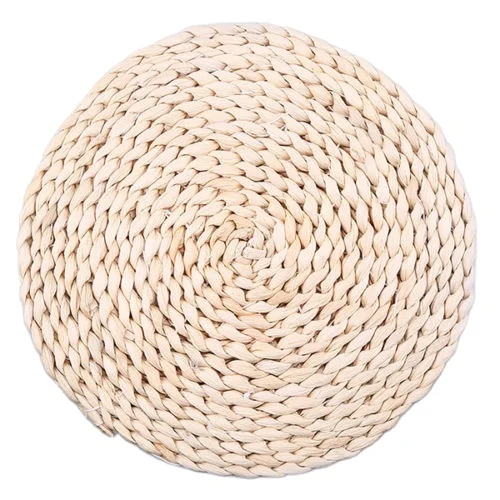 Natural Water Hyacinth Weave Placemat Customized Factory Supply weave Natural Water Hyacinth Placemat Round Tablemat