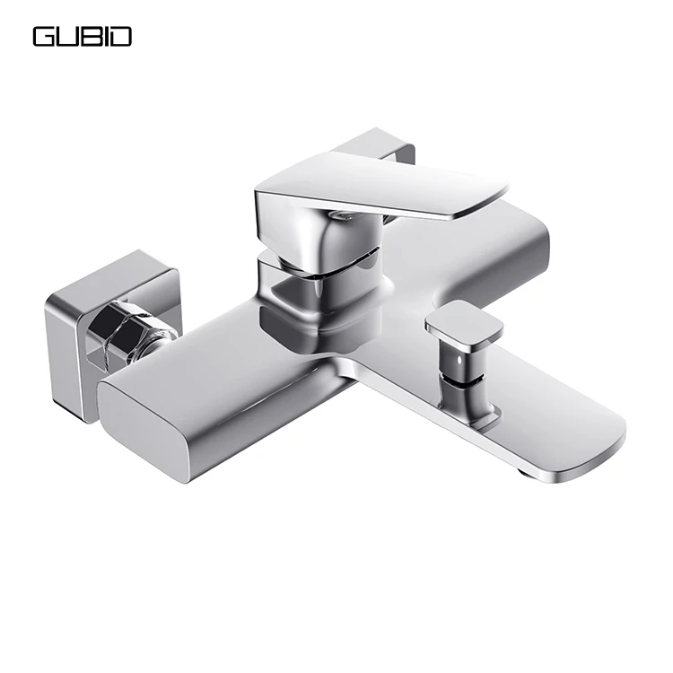Wall Mounted Chrome Water Bath Tub Bathroom Fittings Bathtub Bath Shower Faucets