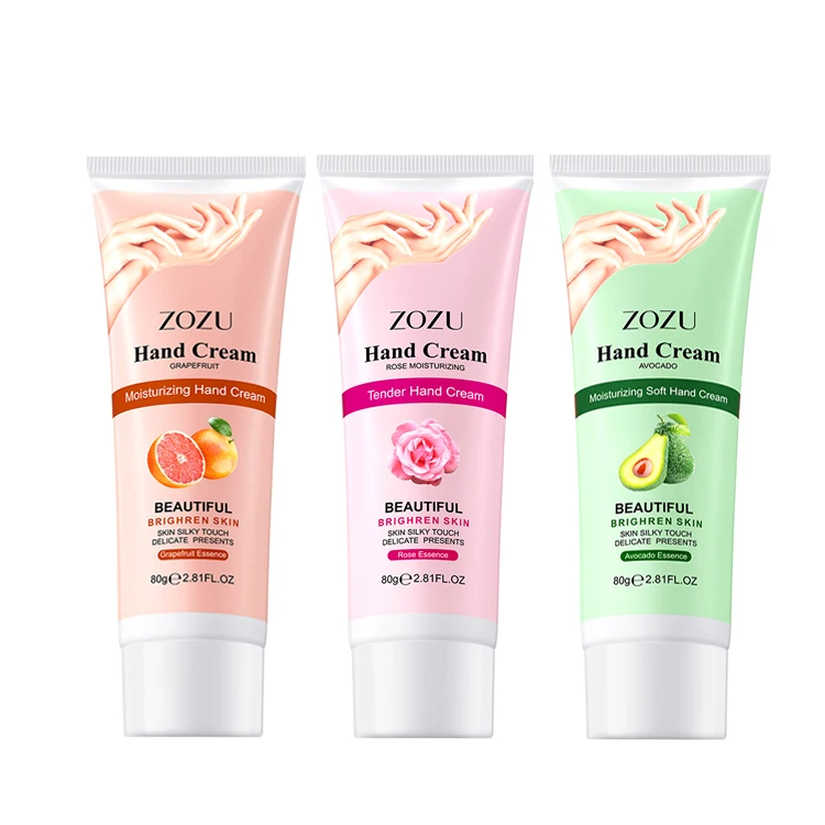 Wholesale ZOZU Private label Organic fruit moisturizing lotion hand cream for dry skin care