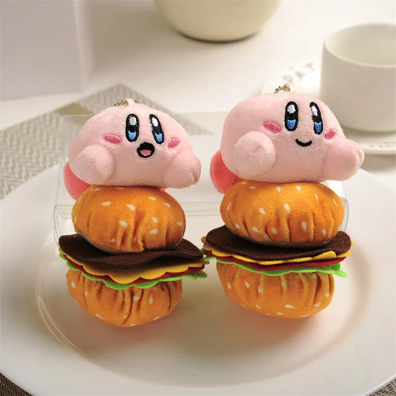Kawaii Anime Figure Fries Hamburger Doll Pendant Toy Bag Charm Keychain Gift