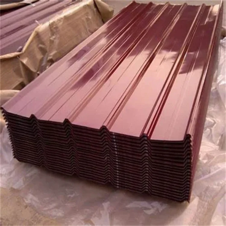 Hot Selling Red Color Ral 3003 3013 3020 3028 PPGI Galvanized Steel Corrugated Roofing Iron Sheet