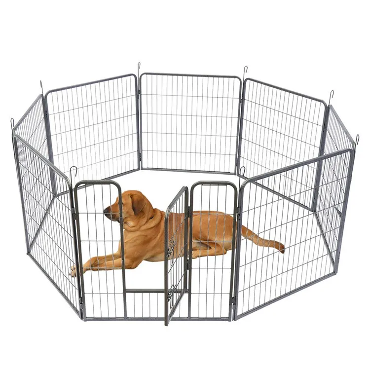 cheap pet cage chenil cour classic indoor large wire dog enclosure, DIY Metal Portable Small Pet Cat Dog Exercise Fence