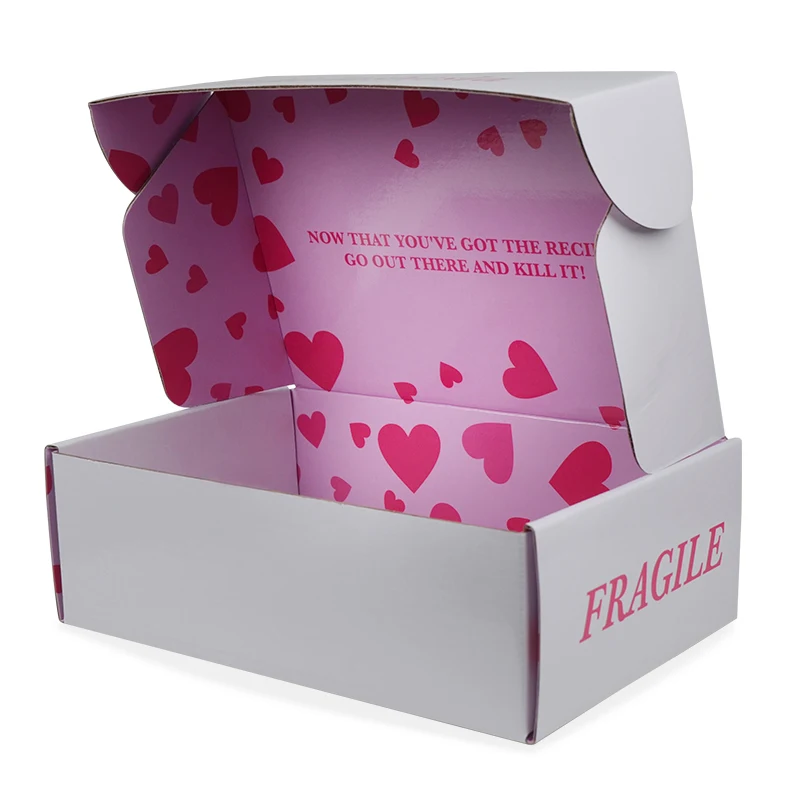 Lovely Pink Mailer Boxes For Skin Care Packaging Custom with Your Logo