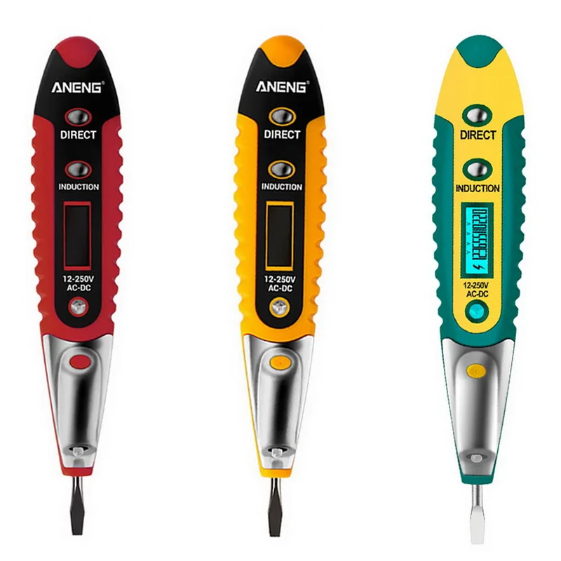 Fanxing-C цифровой тест карандаш AC DC 12-250V Цифровой тестер Электрический ЖК-дисплей Напряжение детектор Тест-ручка для инструментов электрика