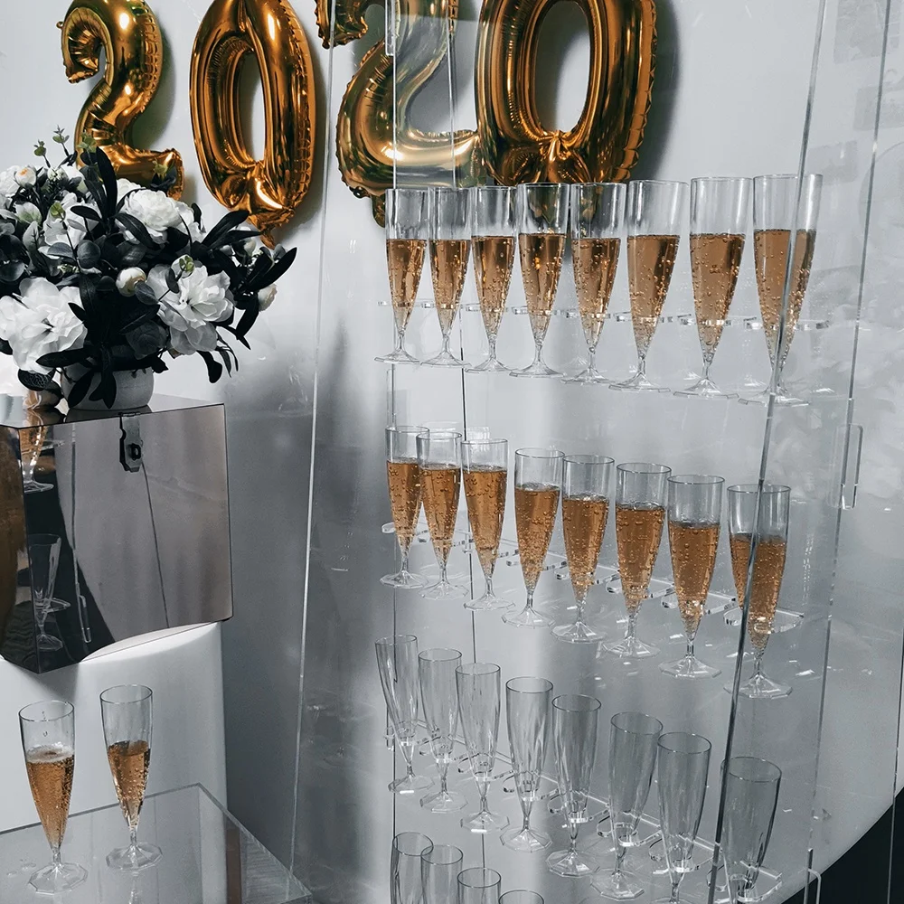 Акриловая стойка для шампанского витрина вина настенный пончик Prosecco свадьбы