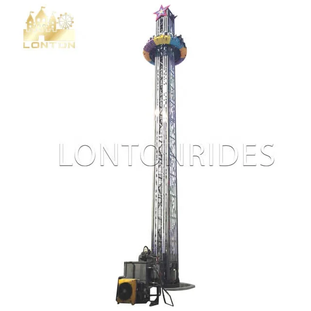 Factory Price Free Fall Sky Rotating Drop Tower Rides For Sale