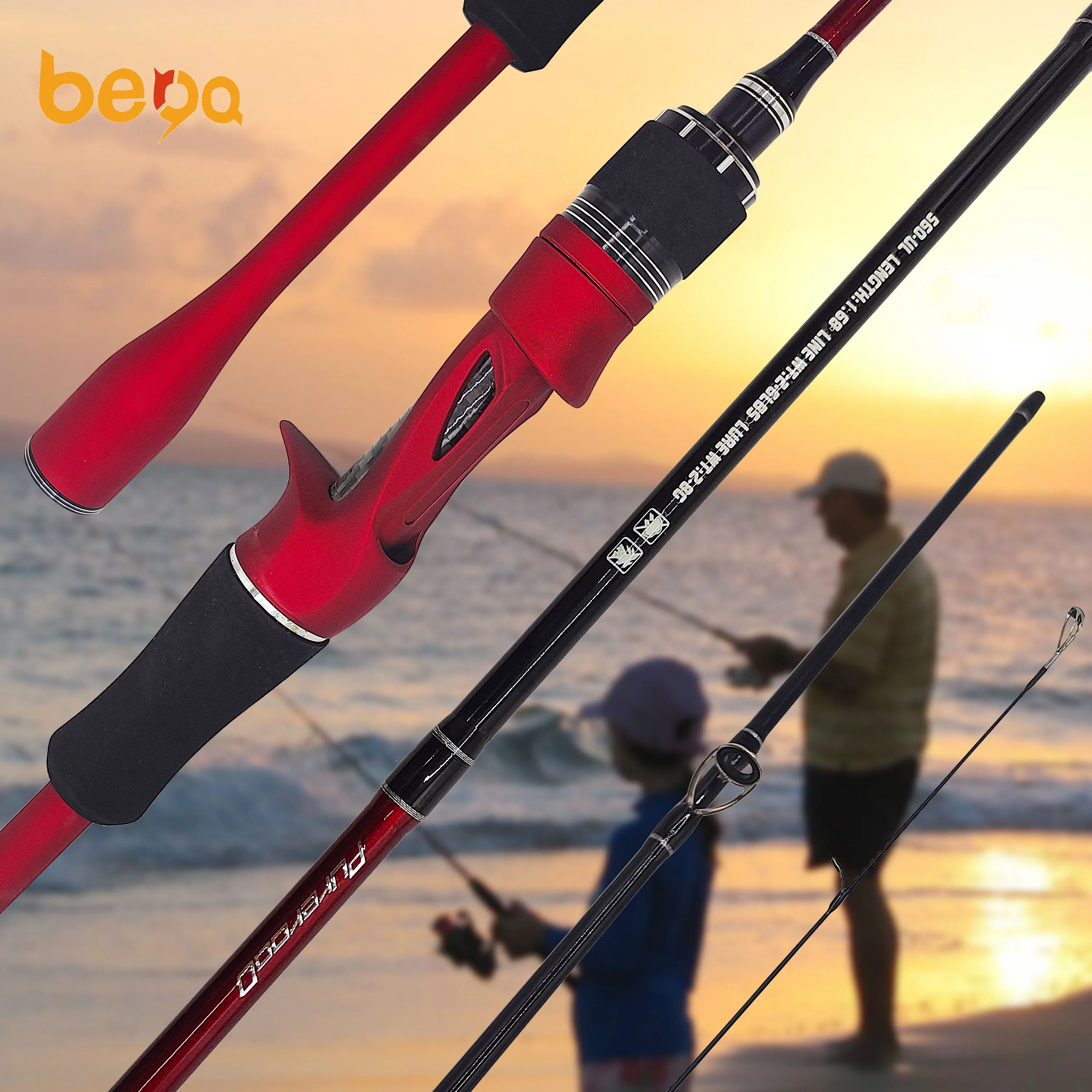 Multi-specification Carbon Fishing Rods Horseshoe Handle Highly Sensitive Fishing Rods Freshwater Saltwater Fishing Tackle
