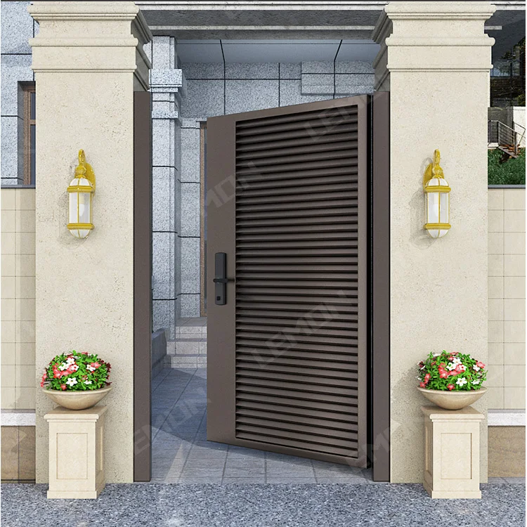 Villa Garden Entry Wrought Iron Gates Cast Aluminium Gate Simple Modern Luxurious Main Automatic Gate For Garden
