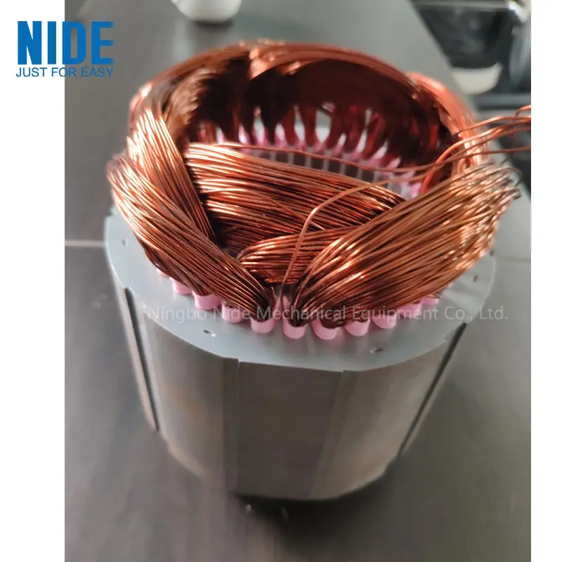 Generator motor stator wire inserting machine for induction motor manufacturing