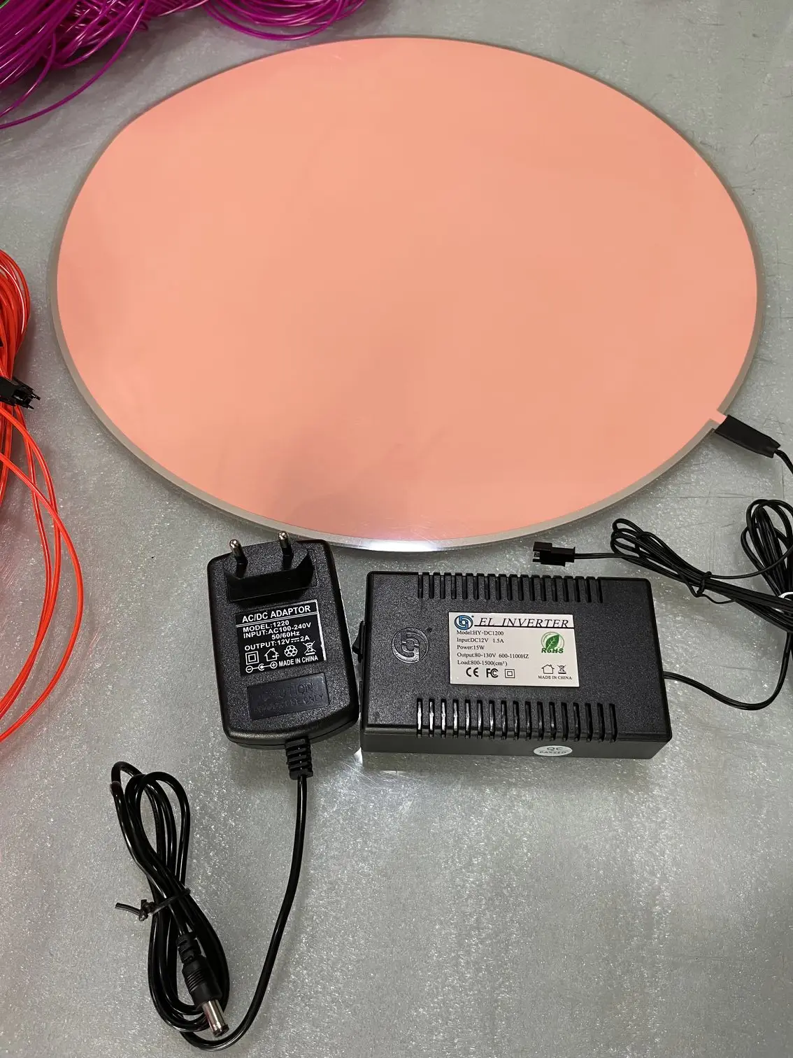 Circle  white light el backlight sheet