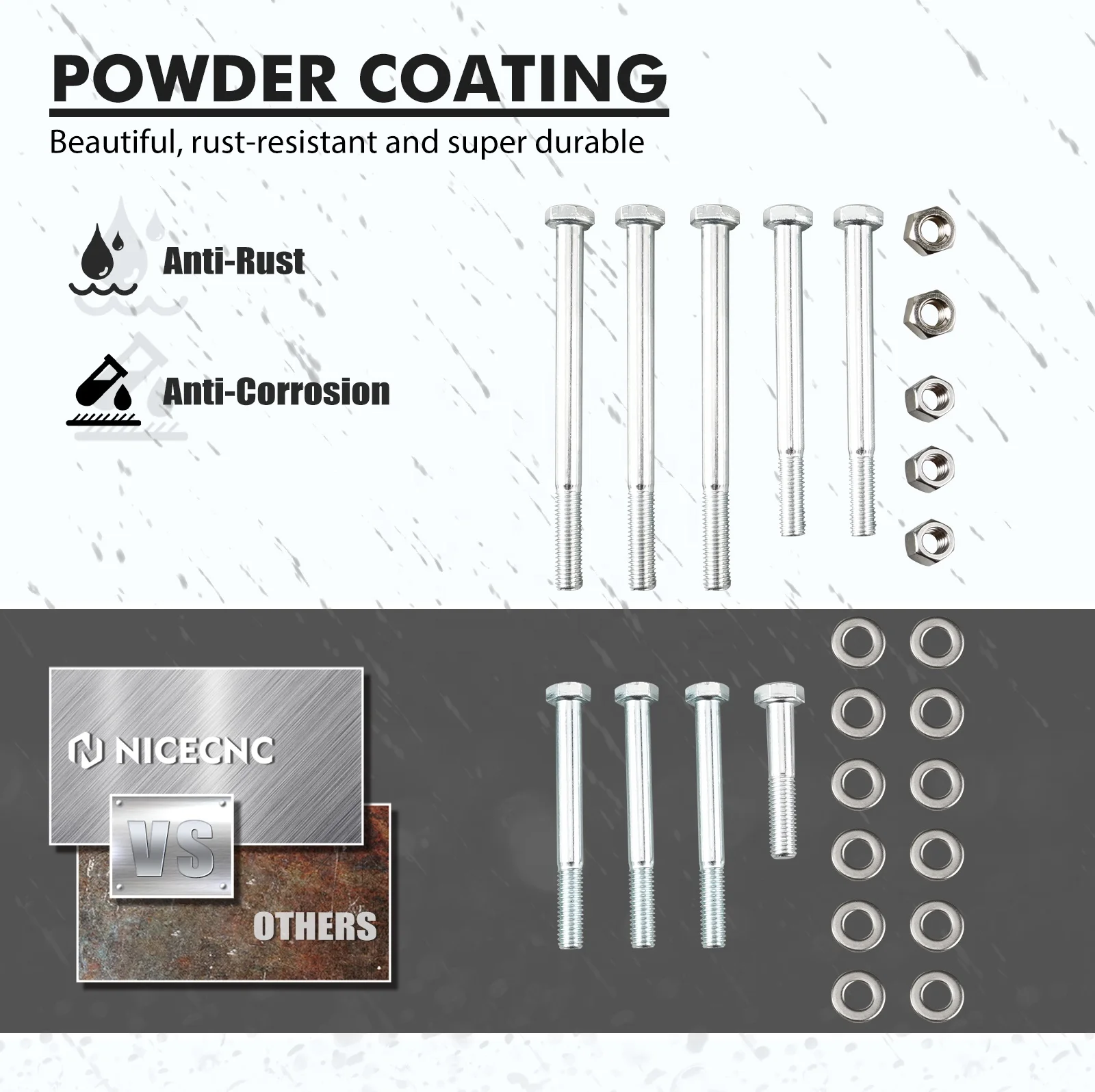 Bevinsee Steel Vortec V8 Gas Engines LS Triple Alternator Bracket Kit For Chevy For GM 4.8L 5.3L 6.0L 6.2L 2000-2011 2012 2013