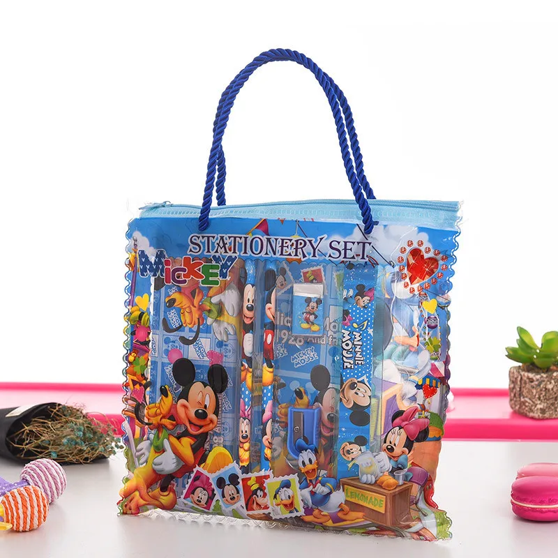 Wholesale Fashion Promotional Personalized Handbag Kids Pink Princess School Stationery Set For Students Gift