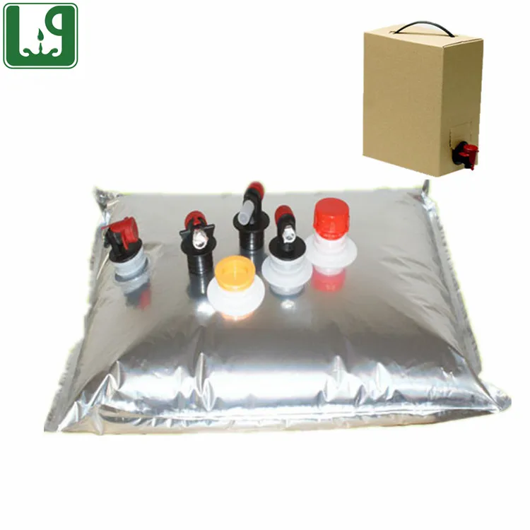 5 L plastic bag in box with valve for ultrasound gel packaging
