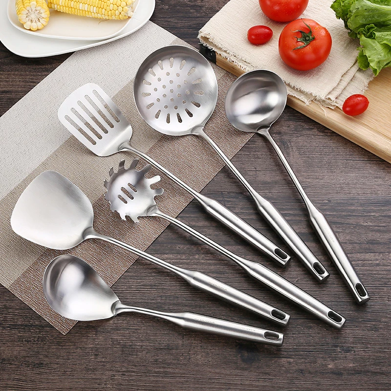 Stainless Steel Kitchen Restaurant Utensil Set Wholesale Cooking Nonstick utensil de cuisin Spatula Spoon Manufacturing
